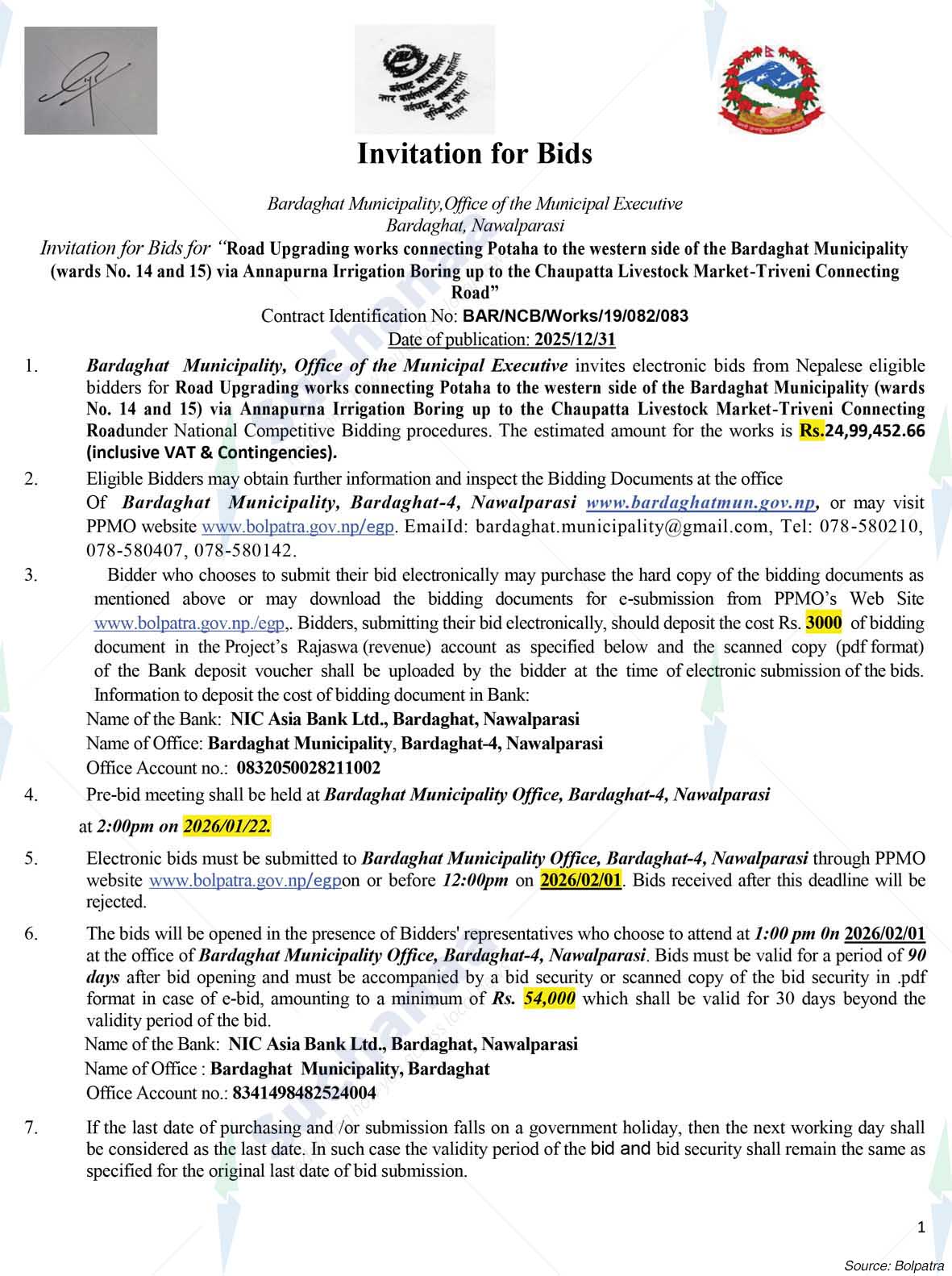 Bardaghat Municipality