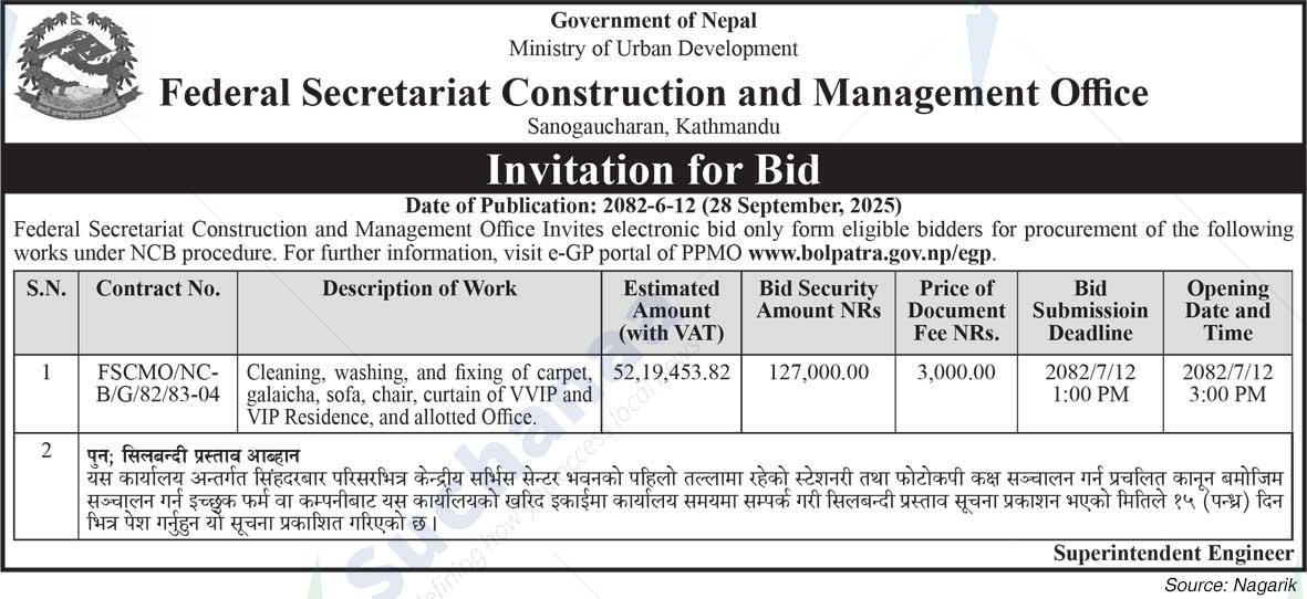 Federal Secretariat Construction and Management Office