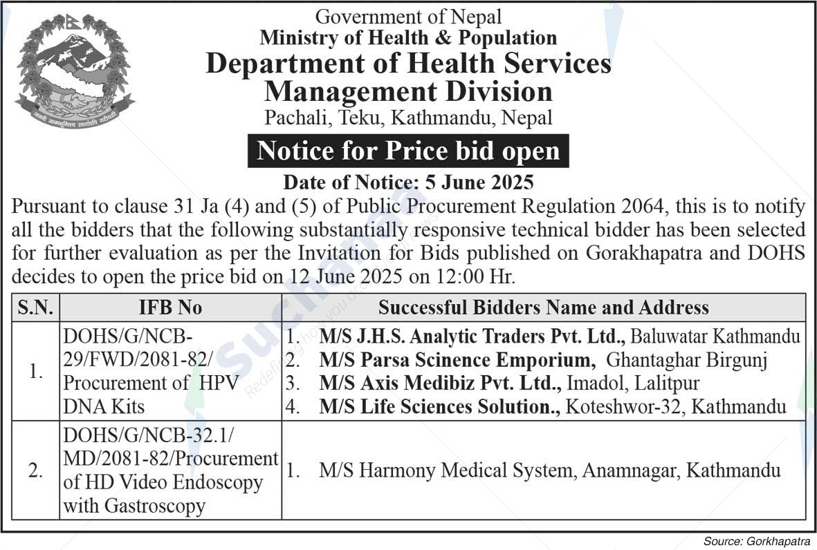 Department of Health Services Management Division Pachali, Teku
