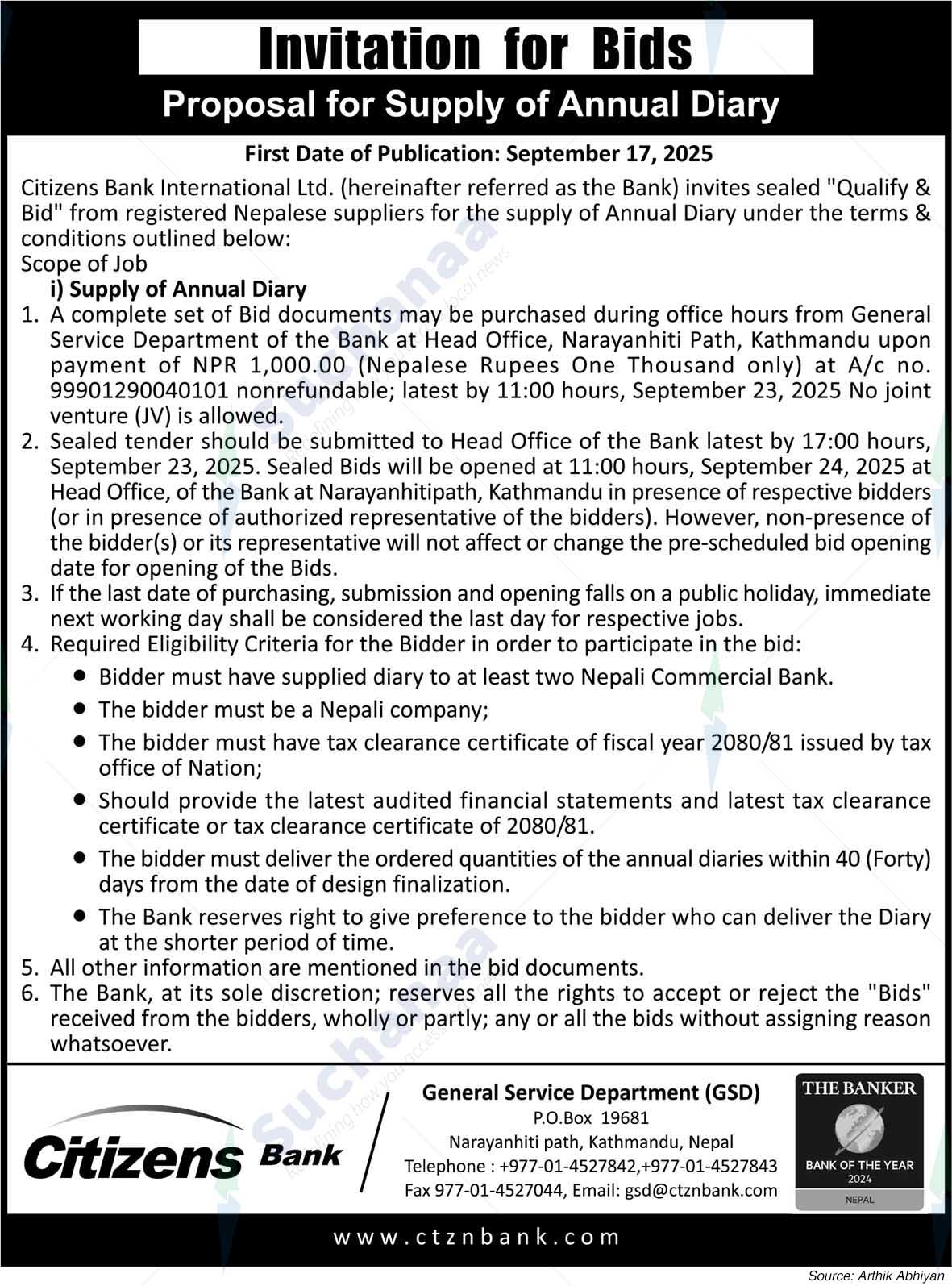 Citizens Bank International Limited