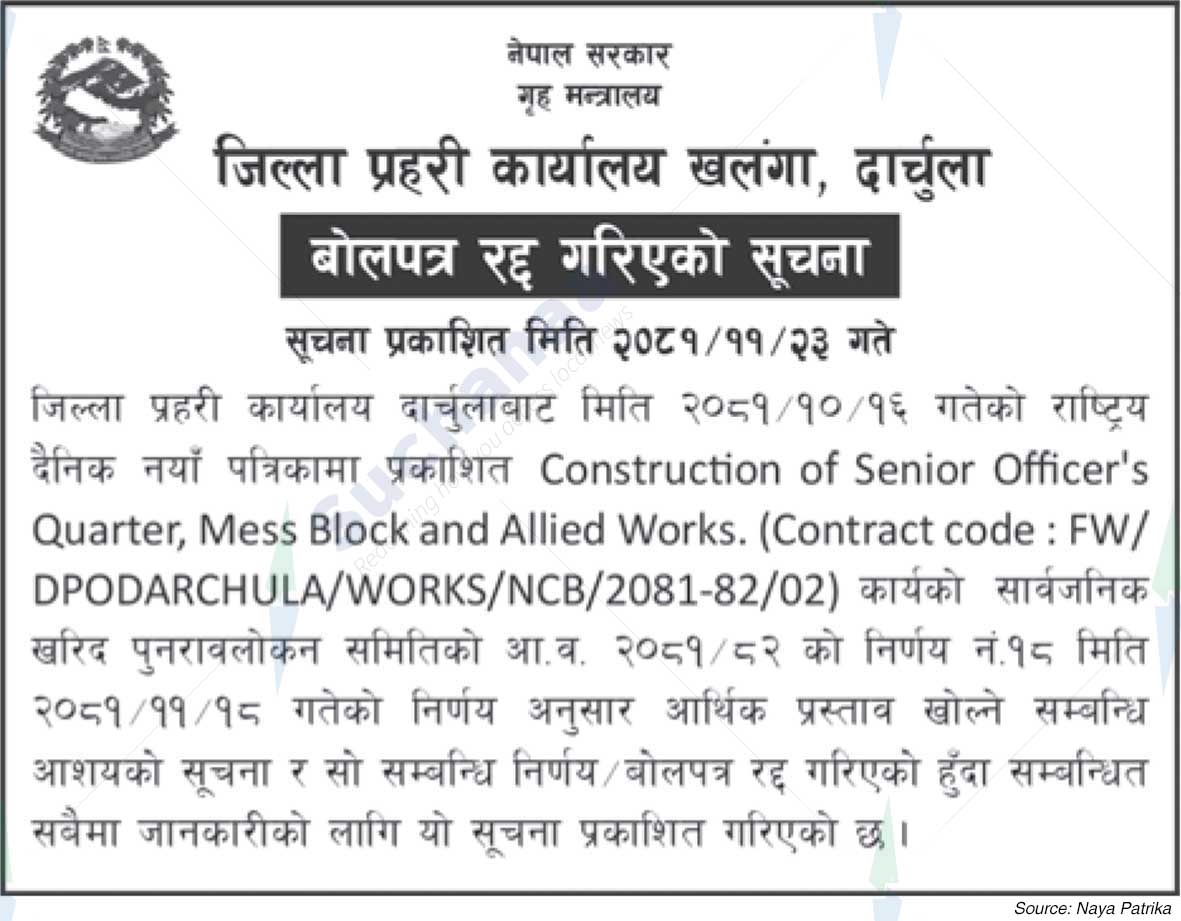 District Police Office Khalanga, Darchula