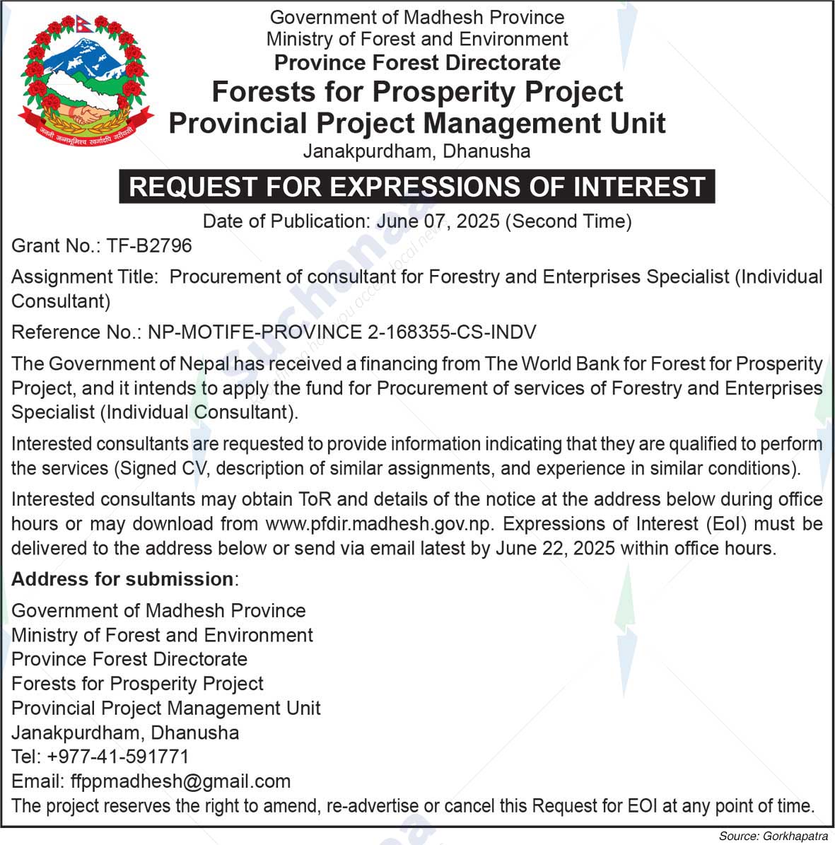 Provincial Project Management Unit