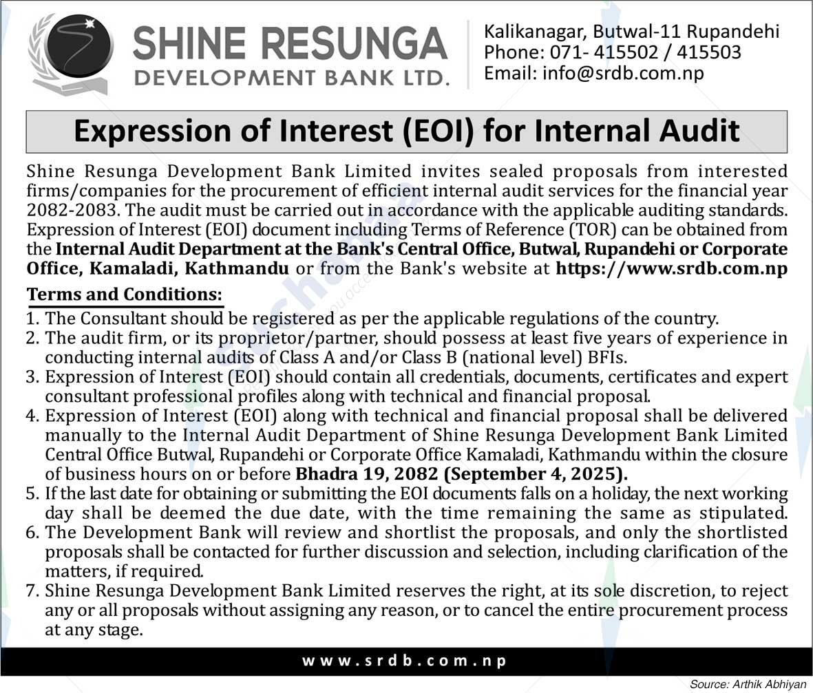 Shine Resunga Development Bank Ltd.