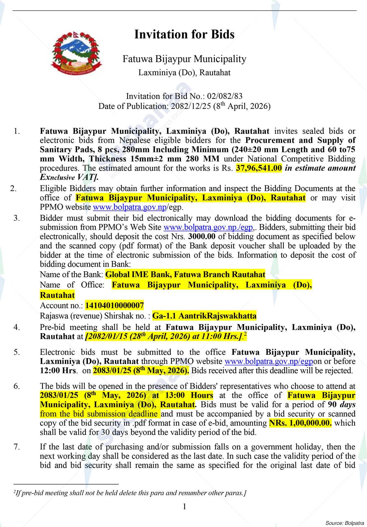 Phatuwa Bijayapur Municipality