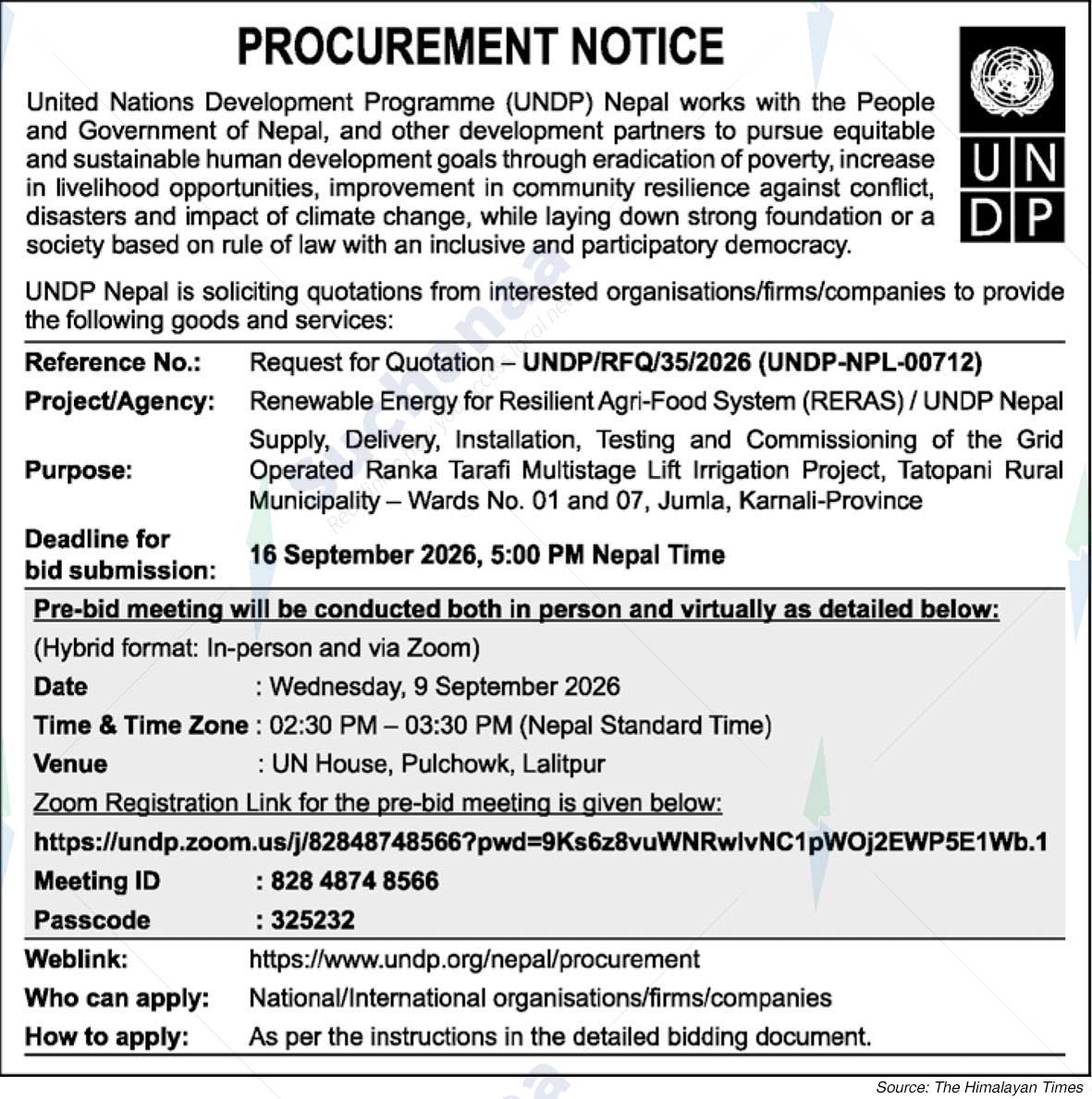 United Nations Development Programme (UNDP)