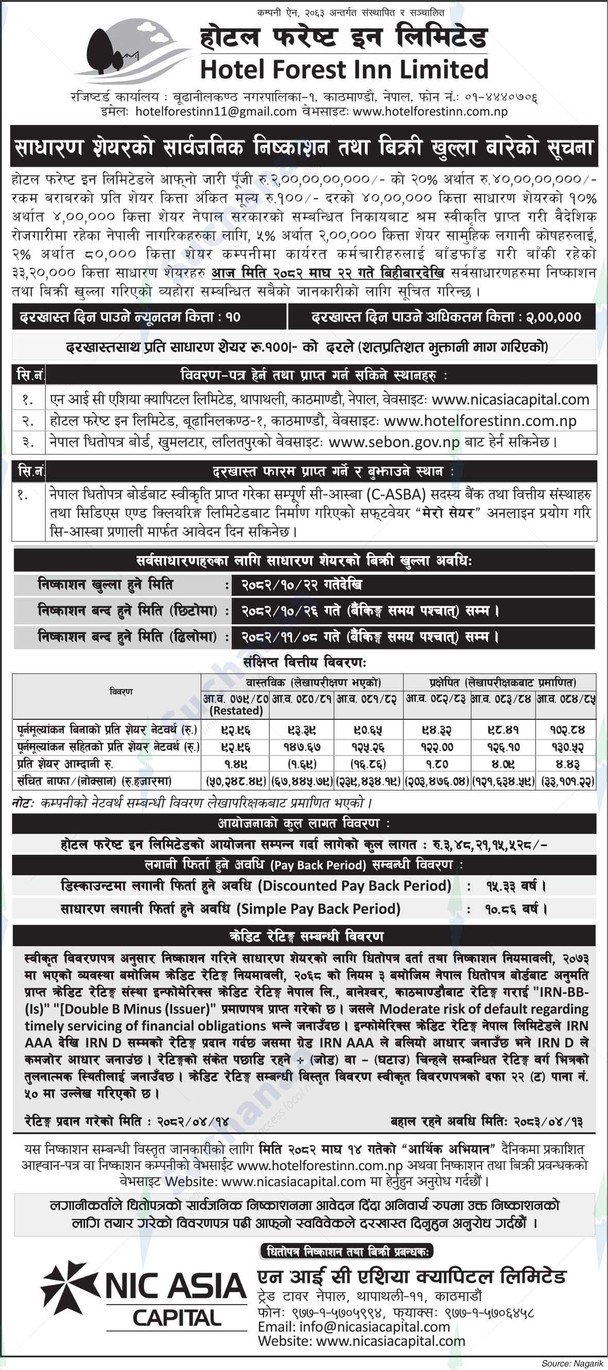 Hotel Forest Inn Limited