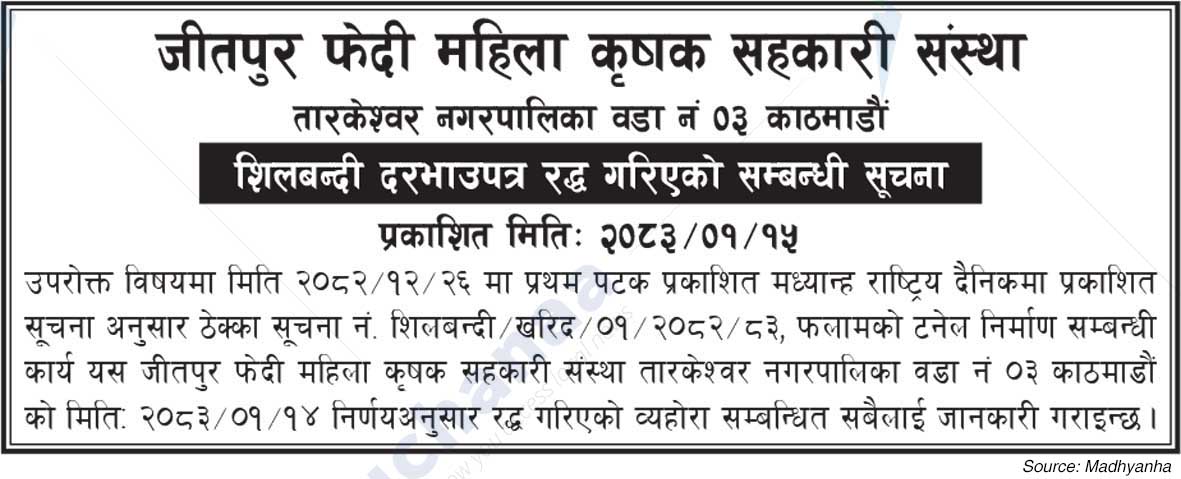 JitpurPhedi Women Farmers Cooperative, Kathmandu