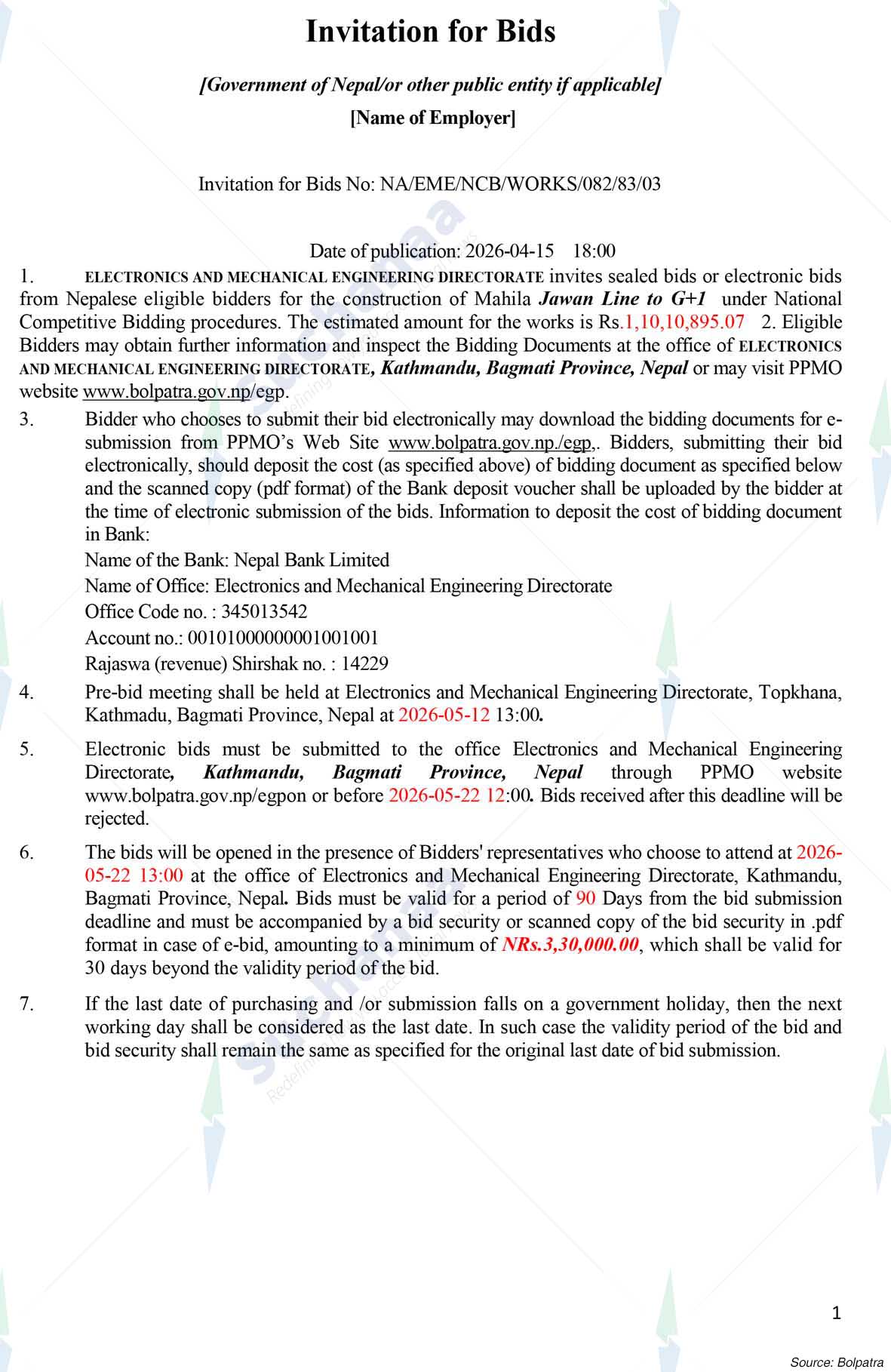 Electronics and Mechanical Engineering Directorate