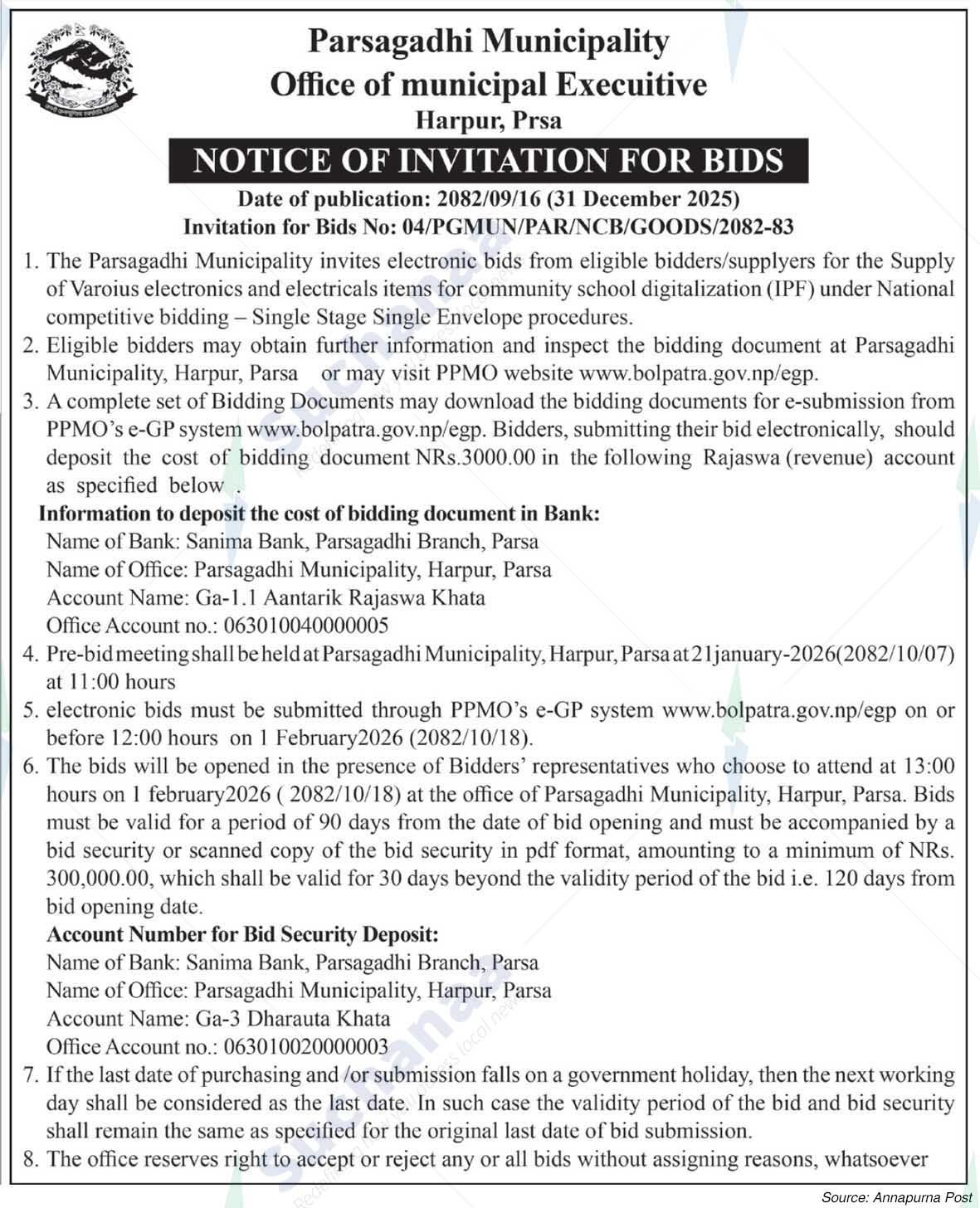 Parsagadhi Municipality