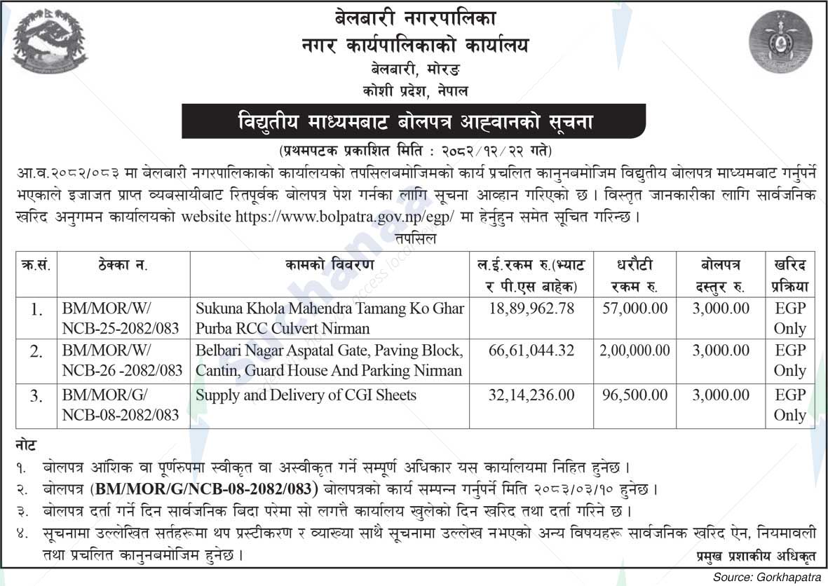 Belbari Municipality