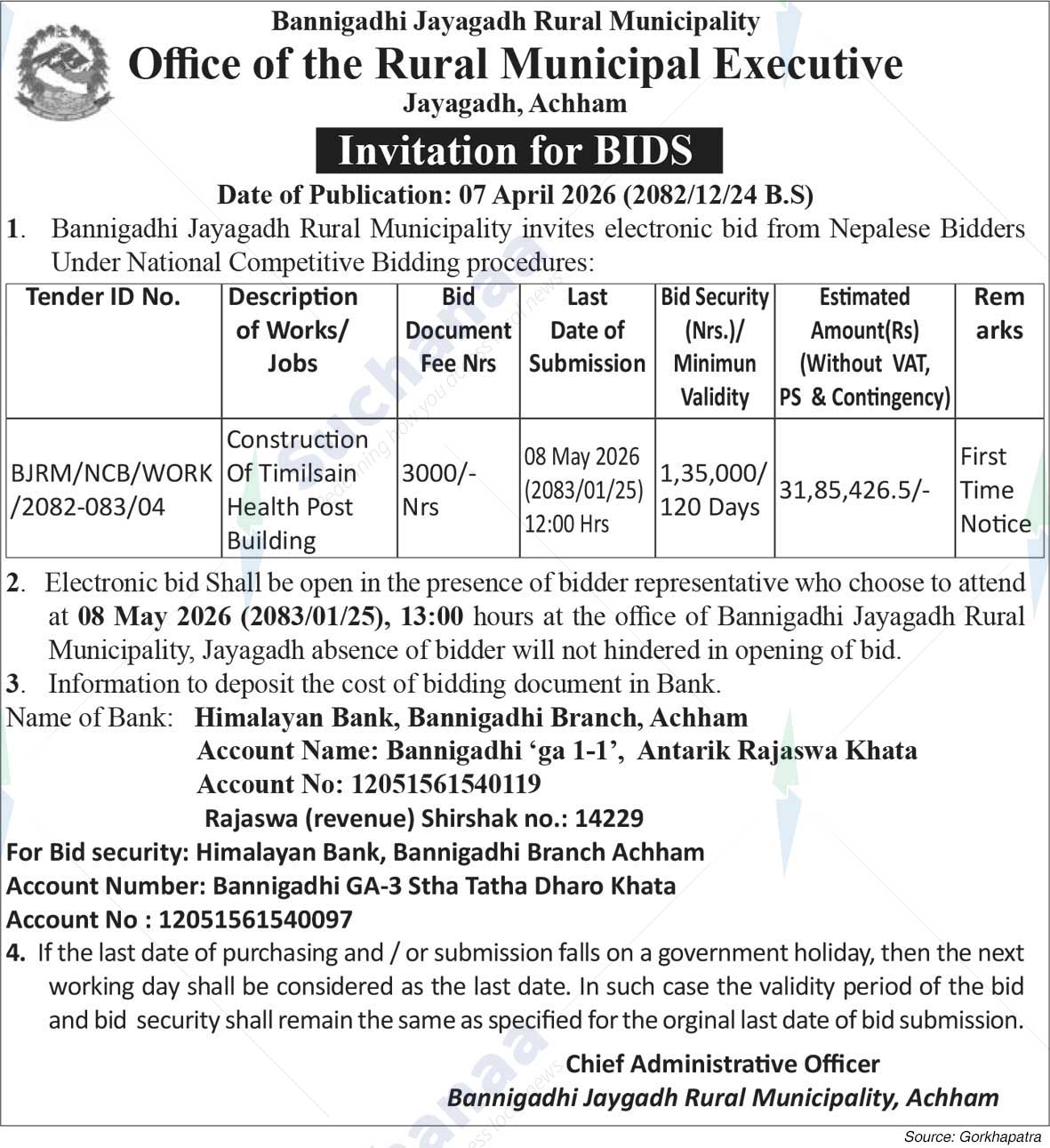 Bannigadhi Jayagadh Rural Municipality