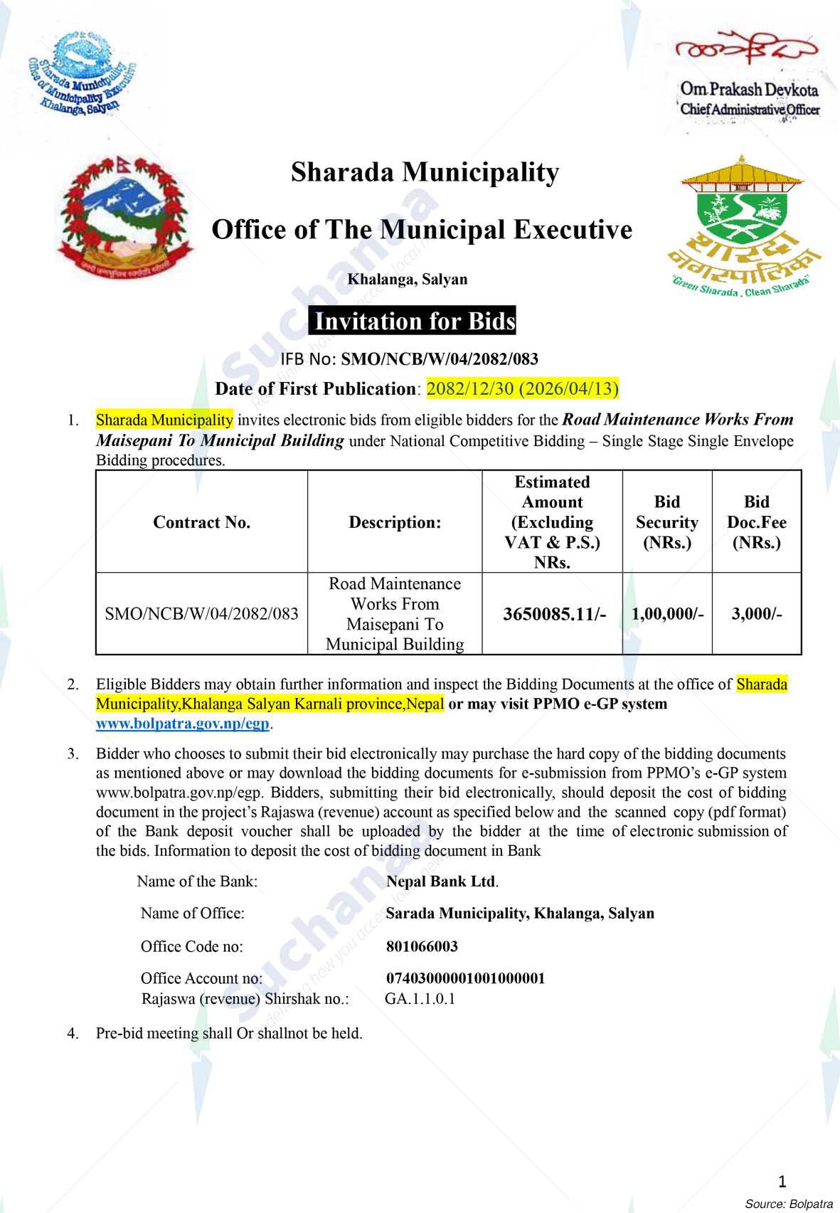 Sharada Municipality