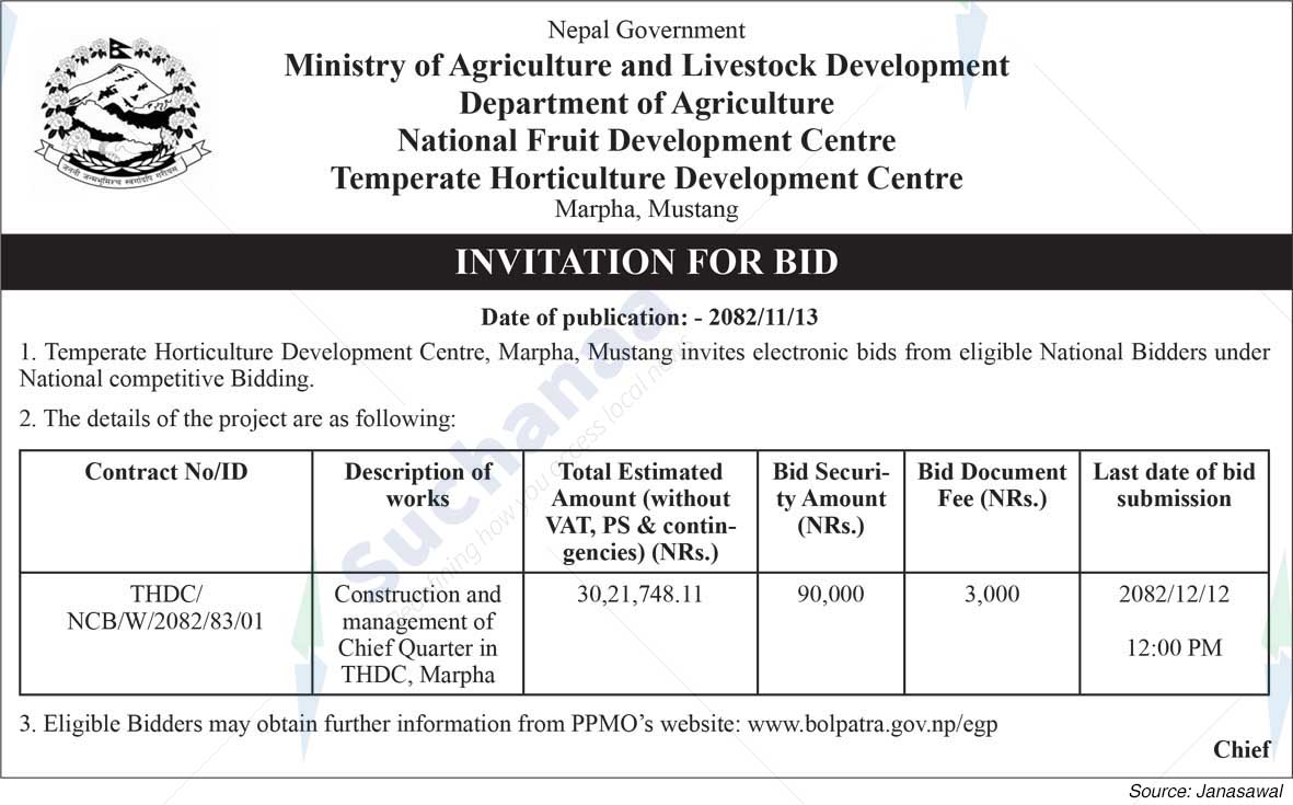 Temperate Horticulture Development Centre, Mustang