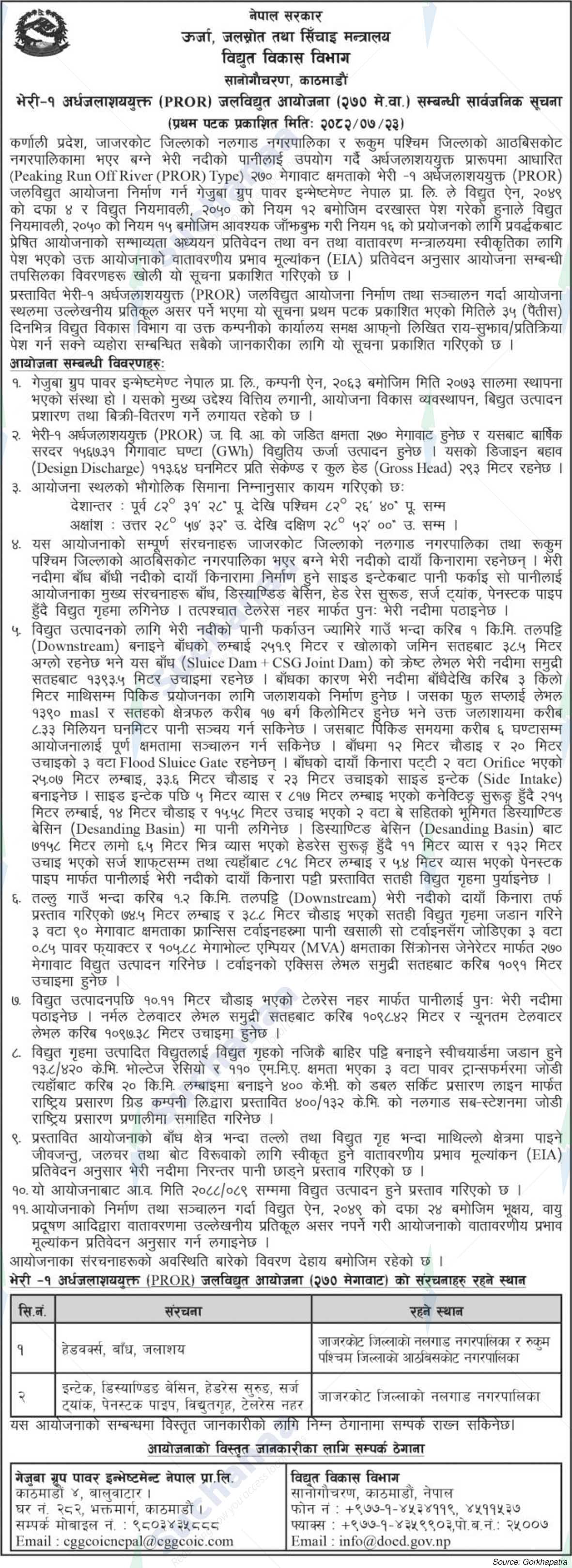 Department of Electricity Development, Kathmandu