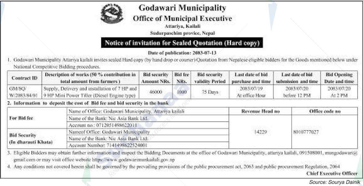 Godawari Municipality