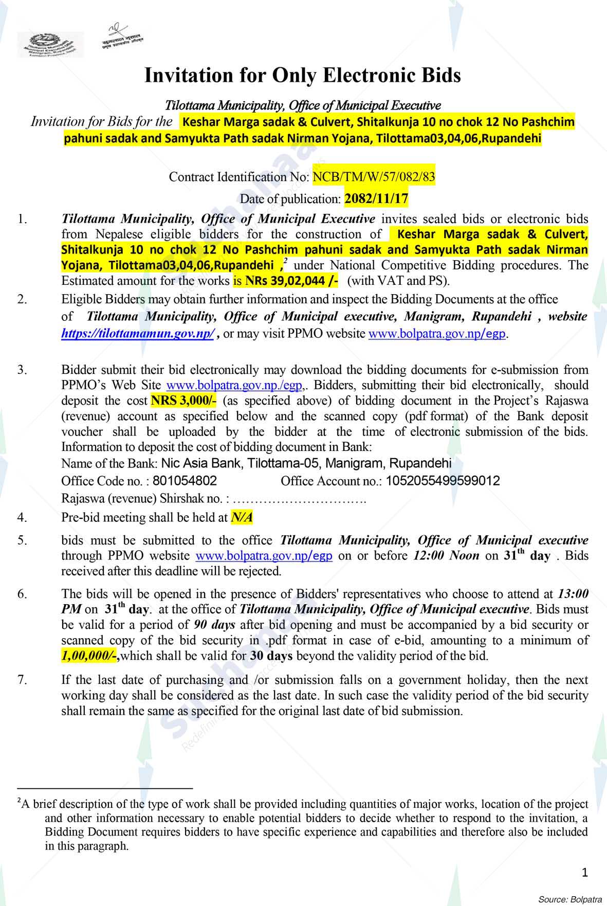 Tilottama Municipality