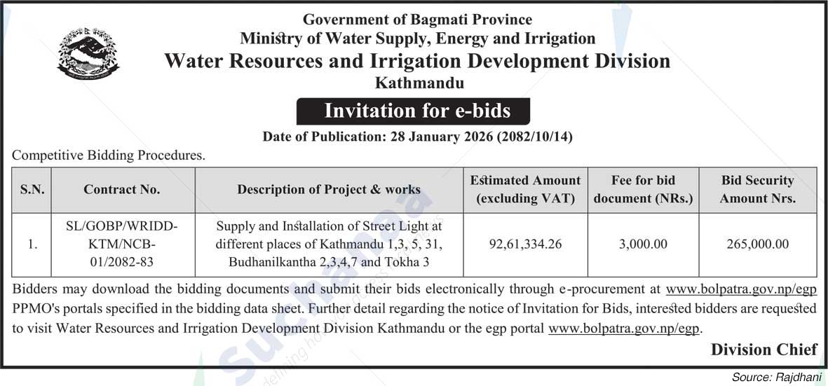 Water Resources and Irrigation Development Division, Kathmandu