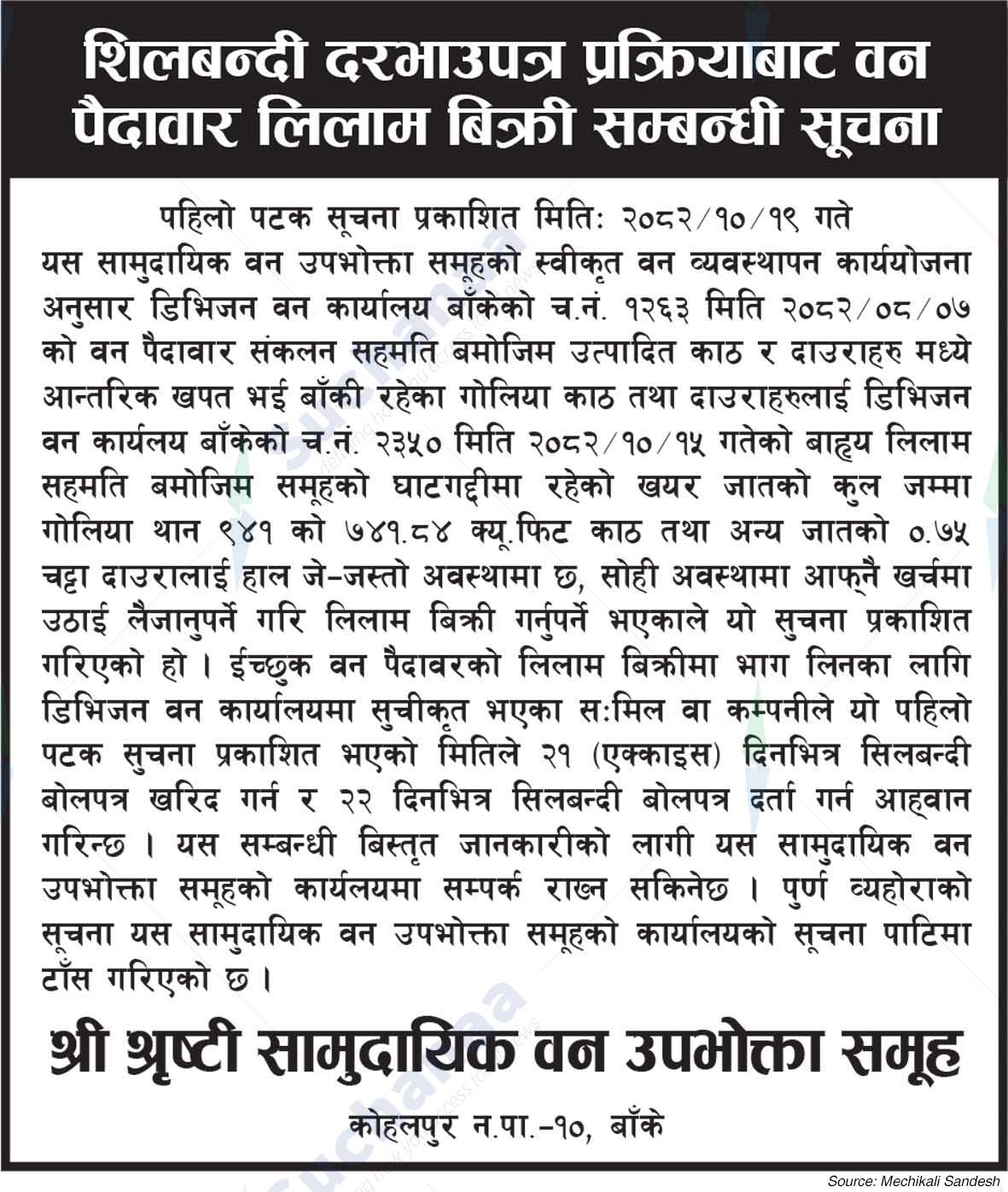 Shree Shrishti Saa.Wa.Wo.Sa, Kohalpur N.P.-10, Banke