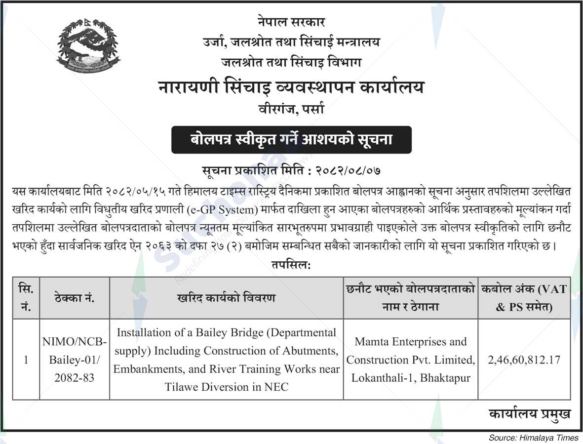 Narayani Irrigation Management Office