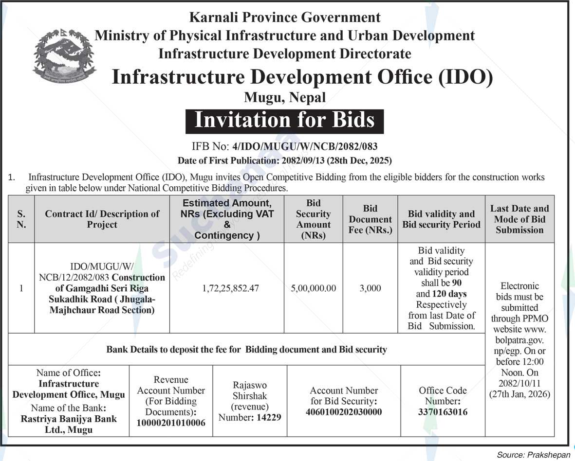 Infrastructure Development Office (IDO), Mugu