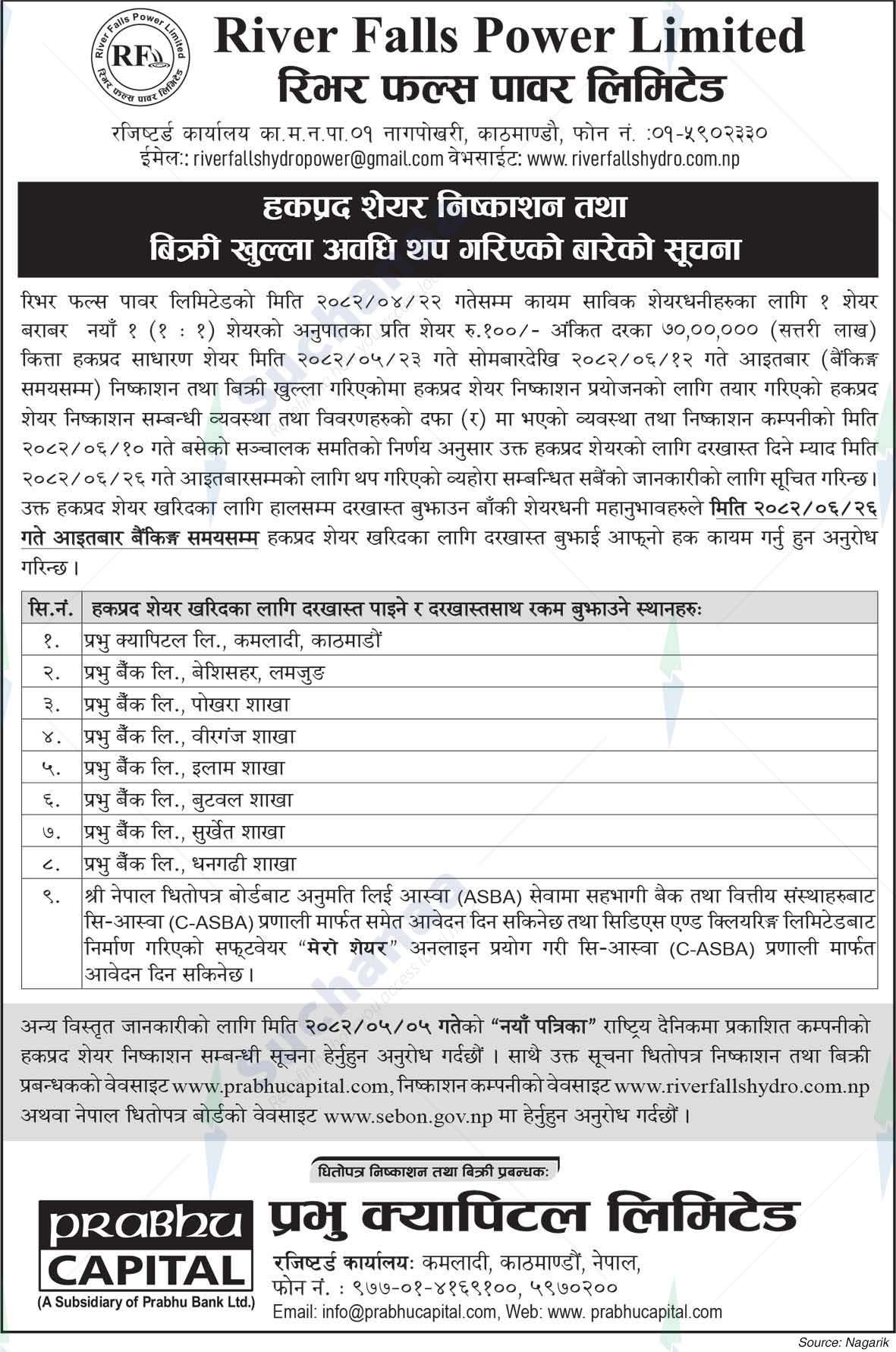 River Falls Power Limited