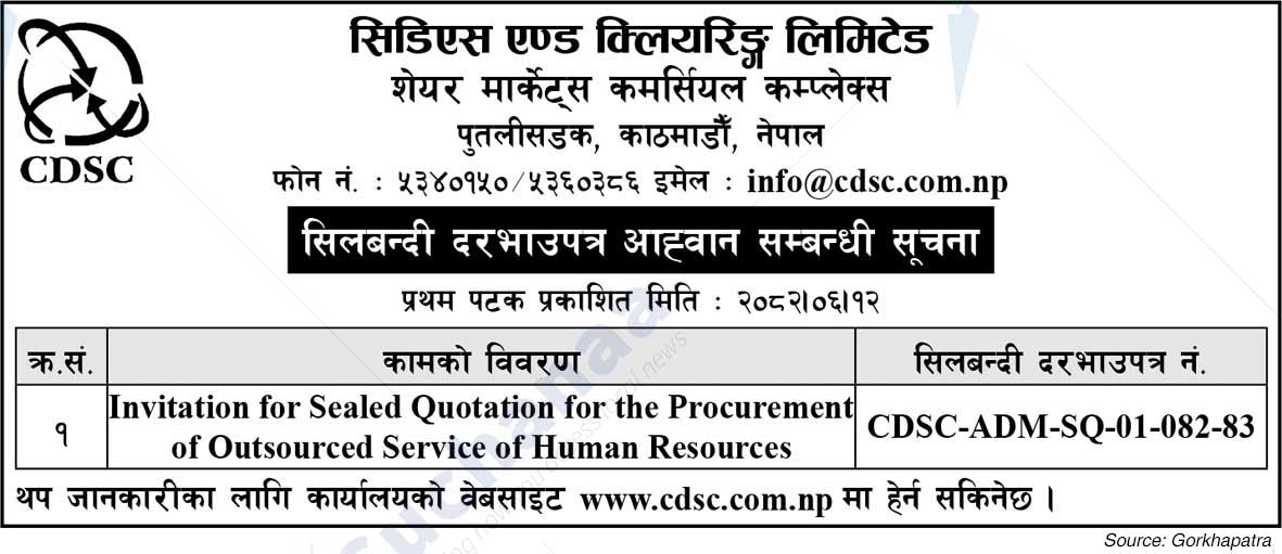 CDS & Clearing Limited Share Markets