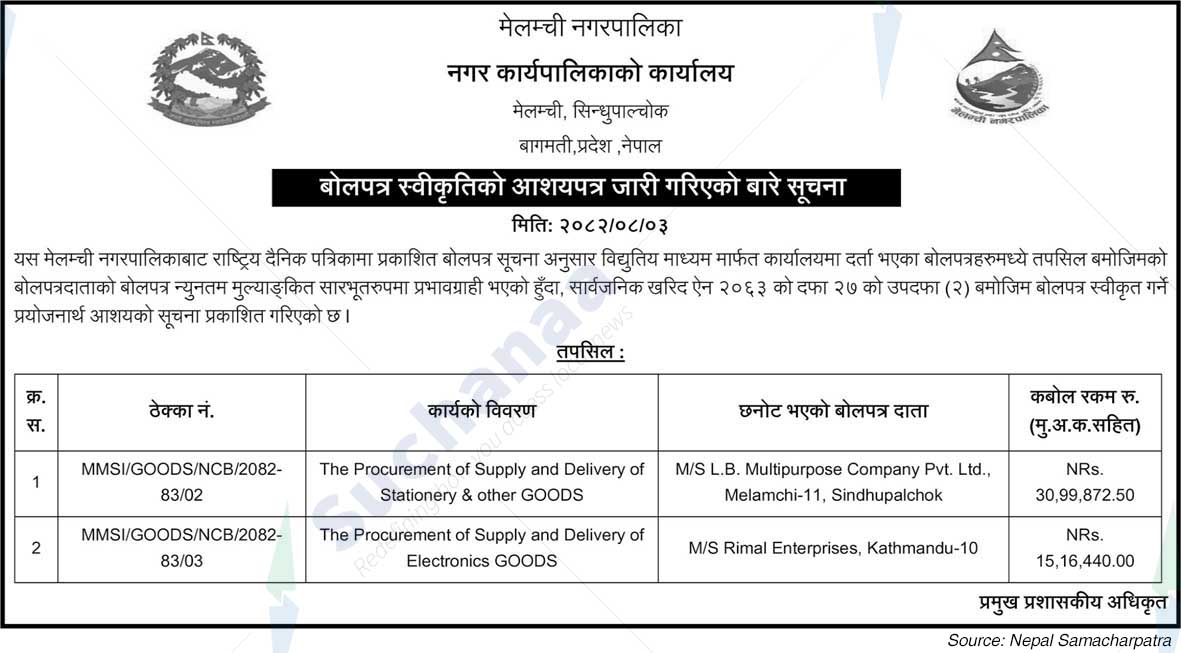 Melamchi Municipality