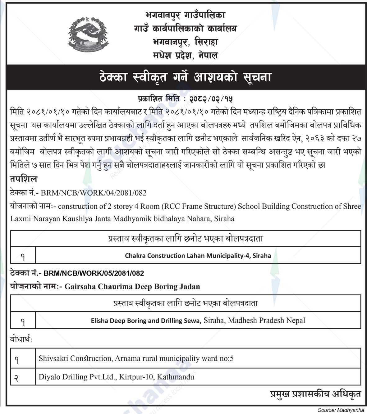 Bhagwanpur Rural Municipality