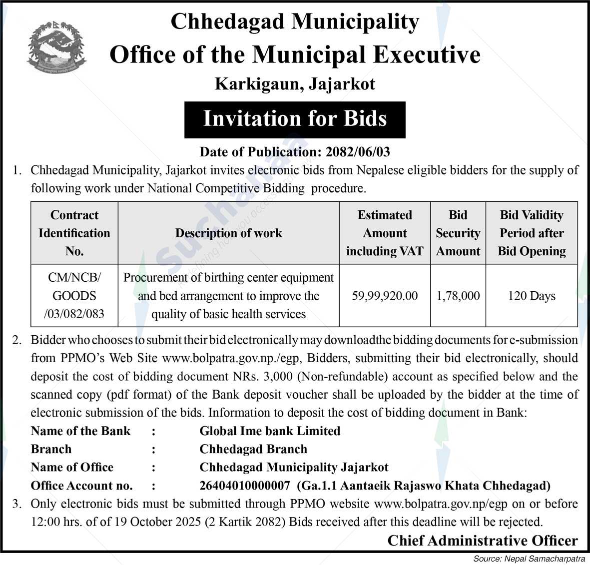 Chhedagad Municipality