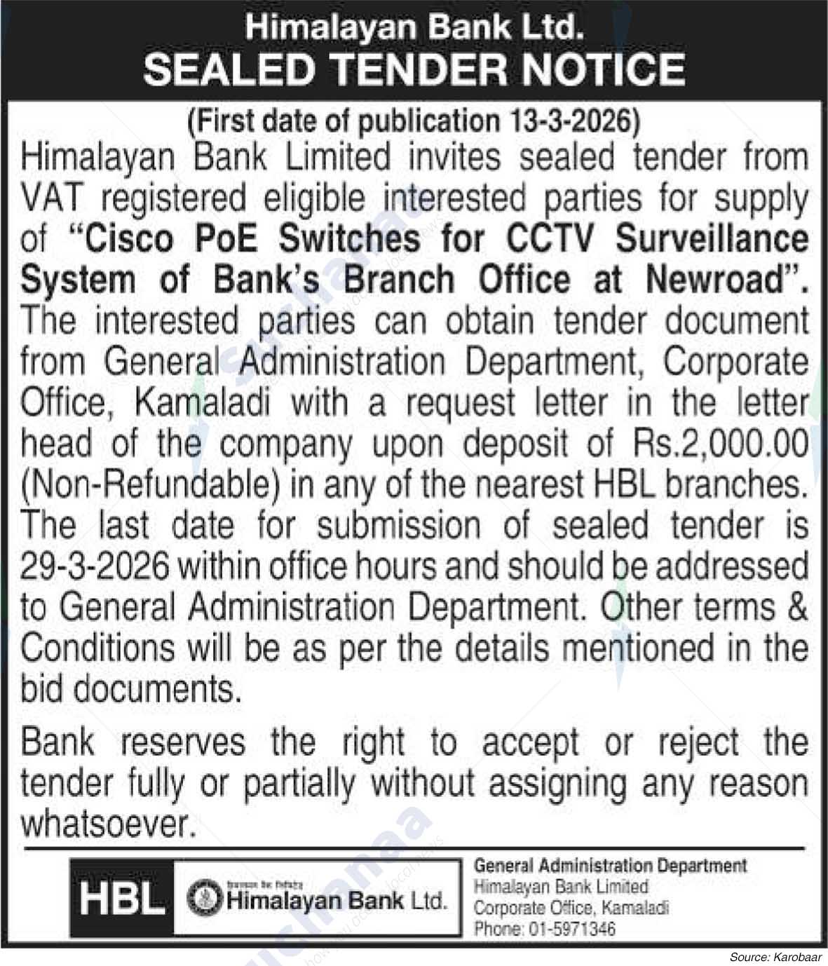 Himalayan Bank Limited