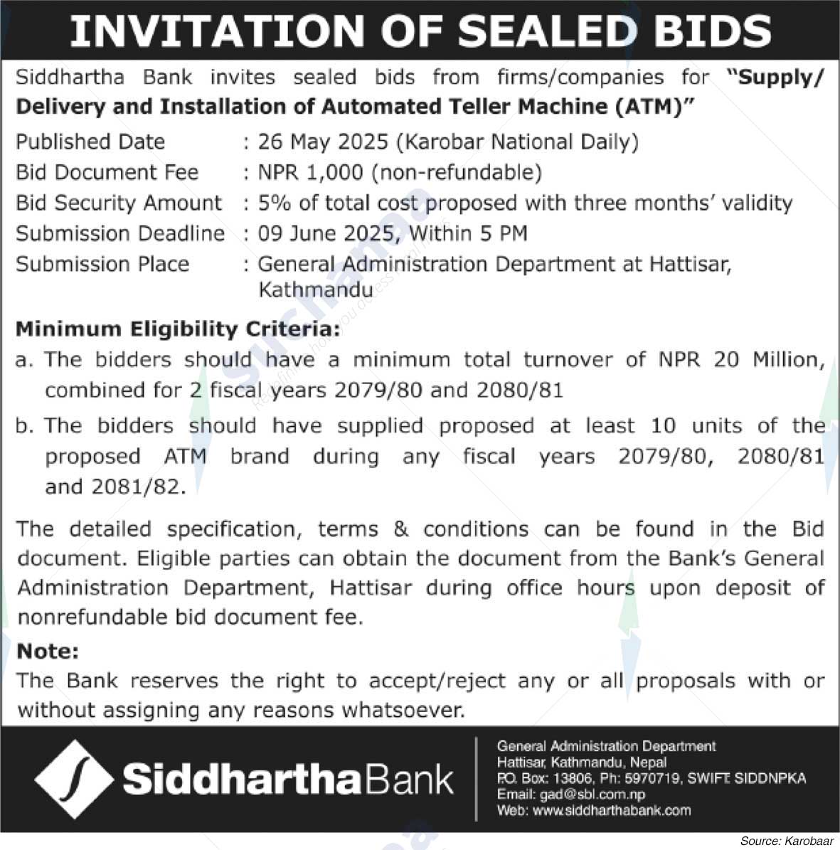 Siddhartha Bank Limited