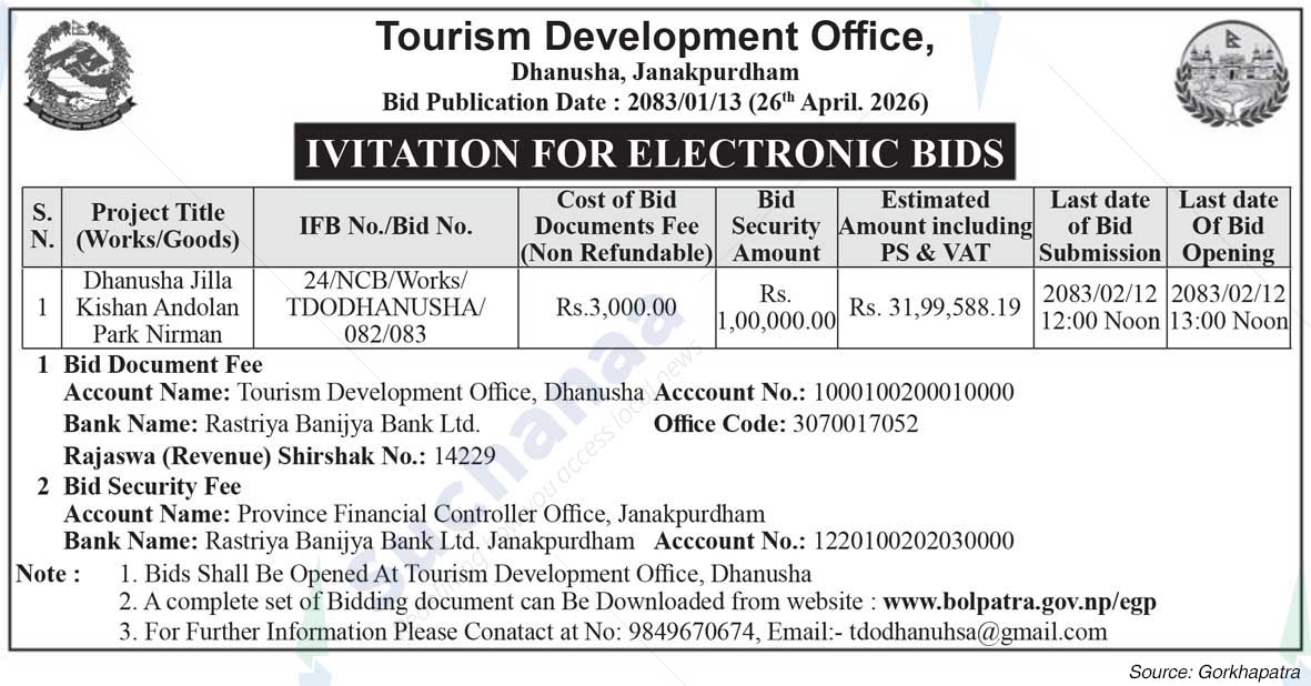 Tourism Development Office, Dhanusha