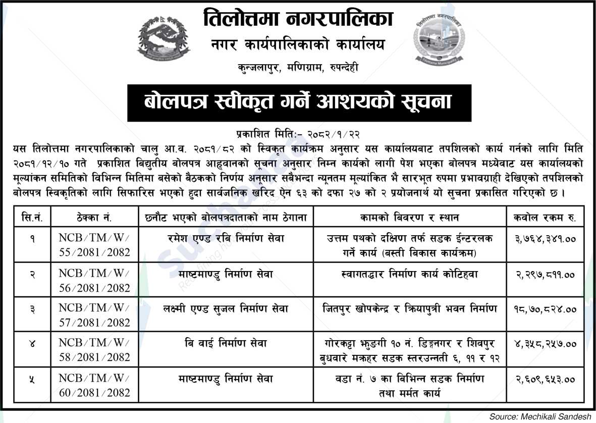 Tilottama Municipality