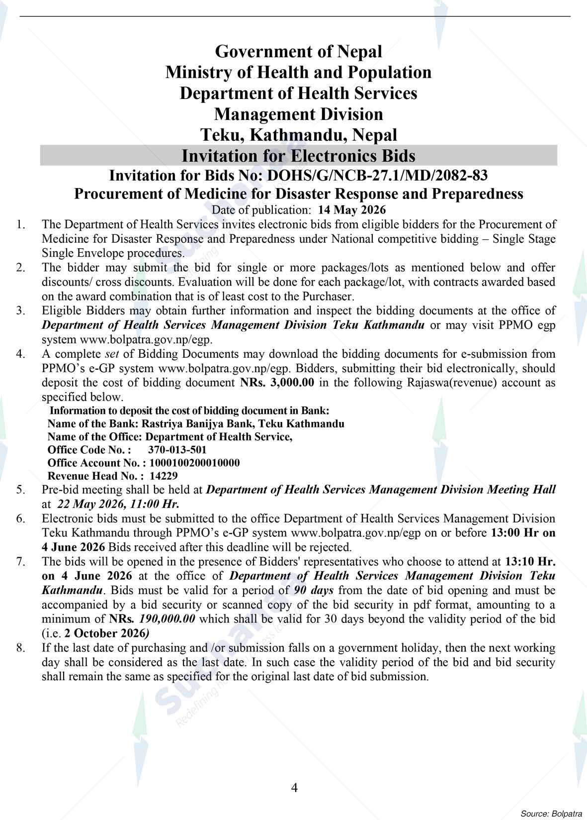 Department of Health Services
