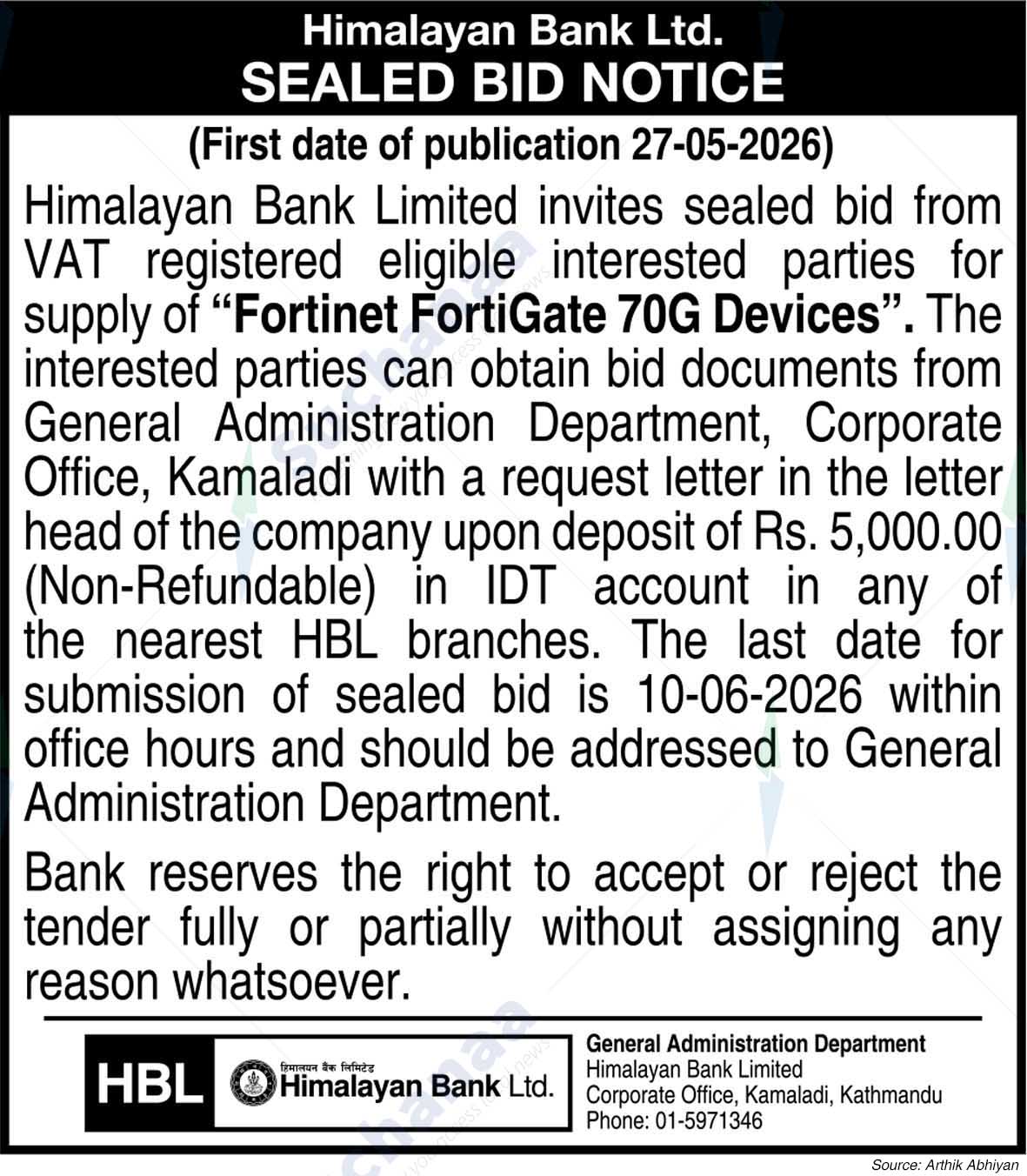 Himalayan Bank Limited