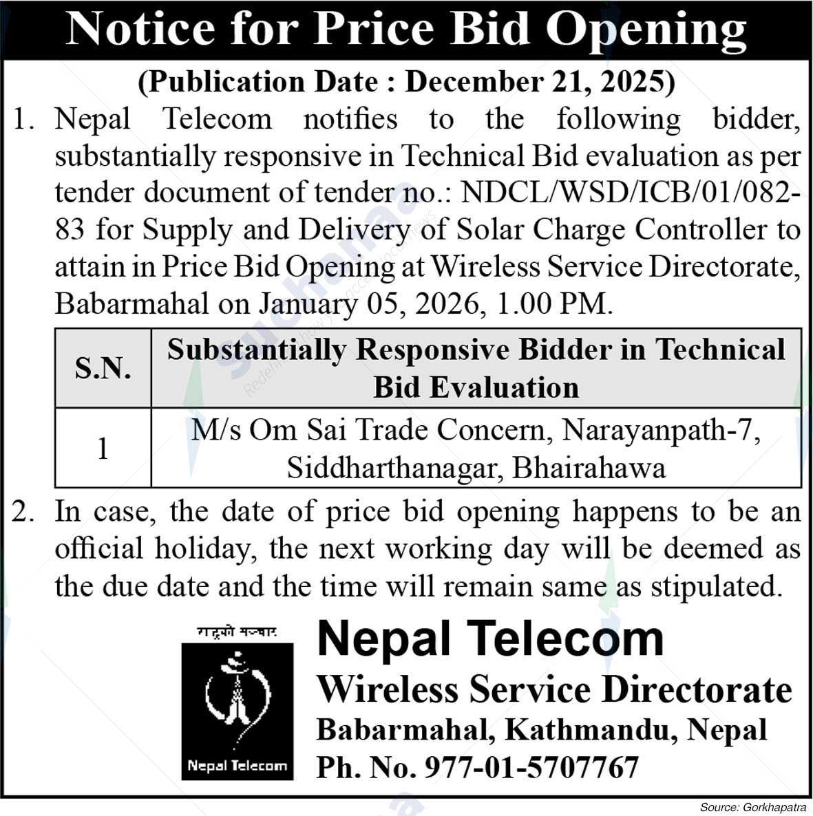 Nepal Doorsanchar Company Limited (NTC)