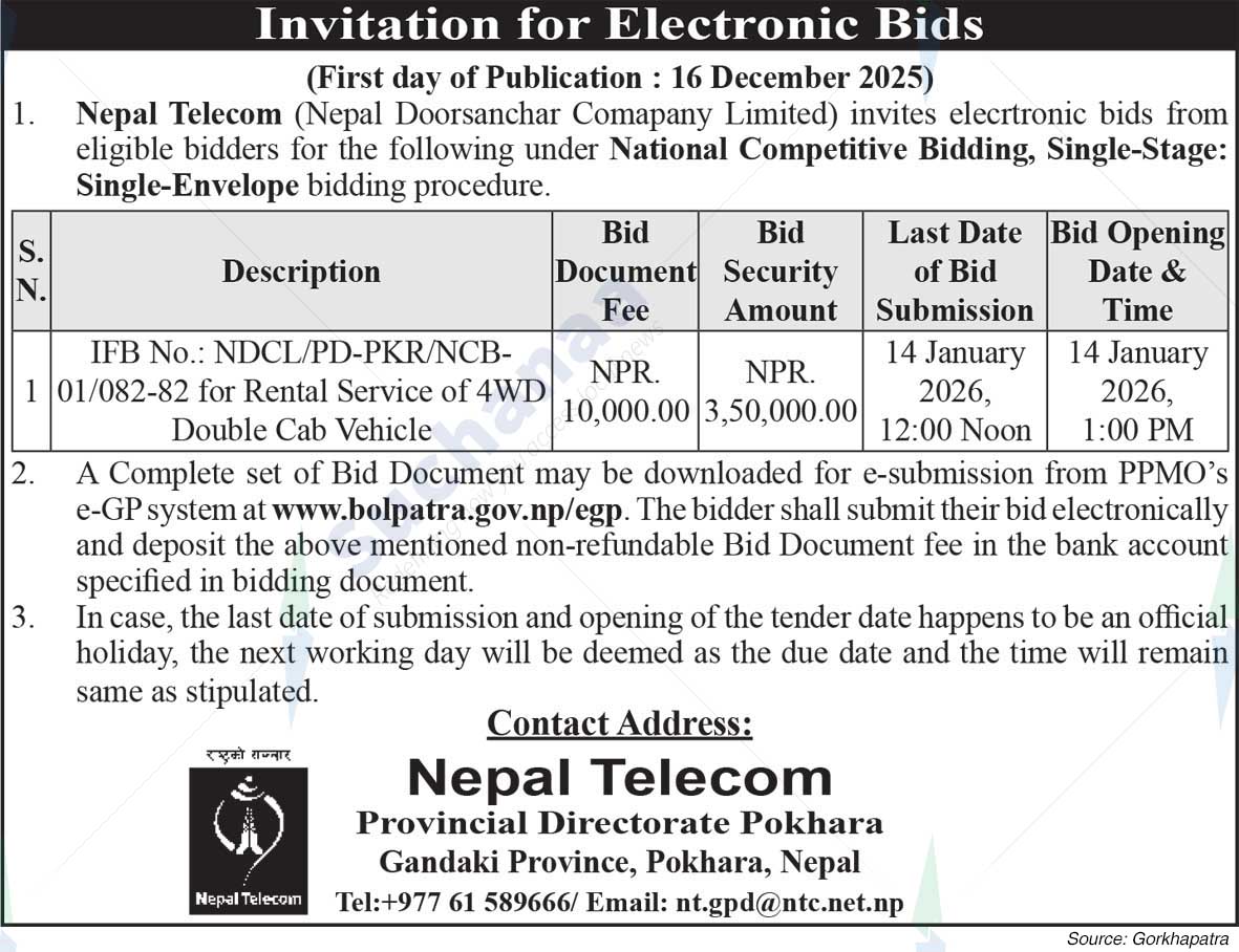 Nepal Doorsanchar Company Limited (NTC)