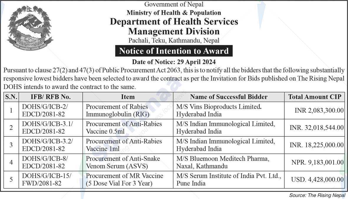 Department of Health Services