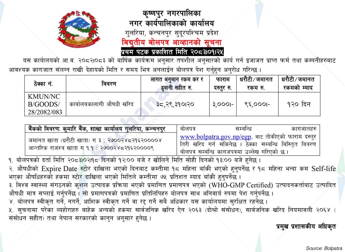 Krishnapur Municipality