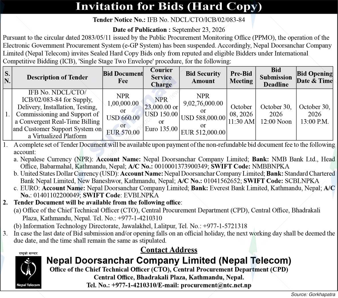 Nepal Doorsanchar Company Limited (NTC)