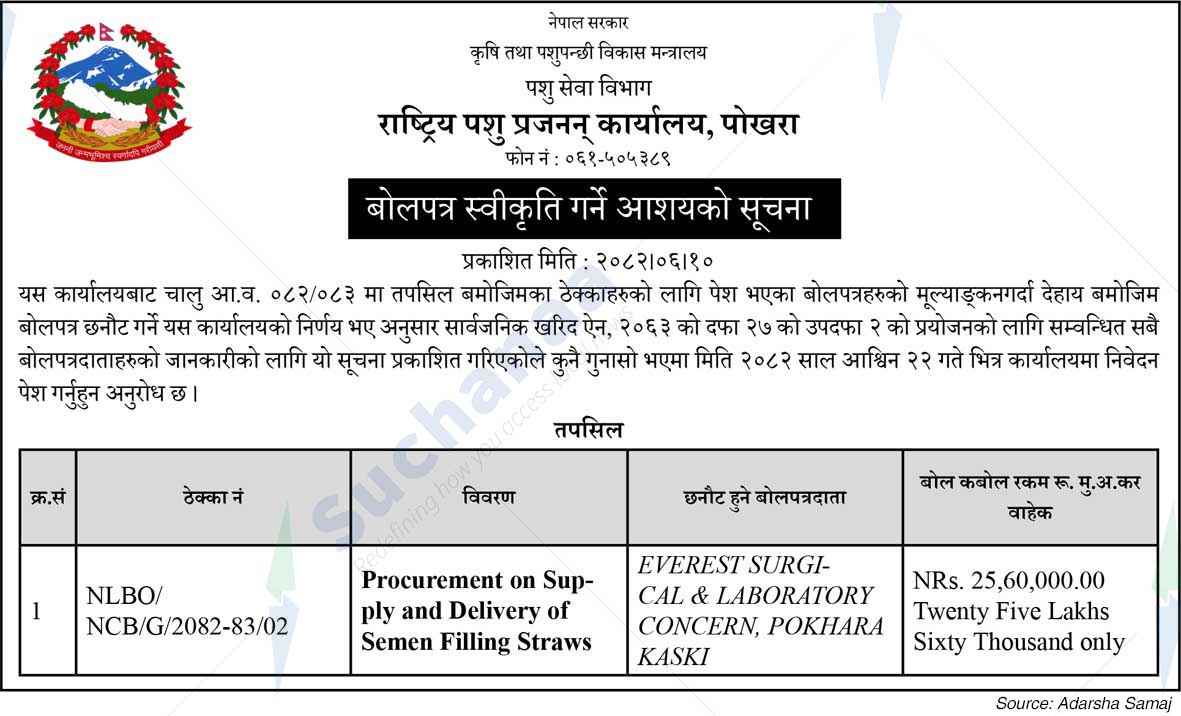 National Animal Breeding Office, Pokhara