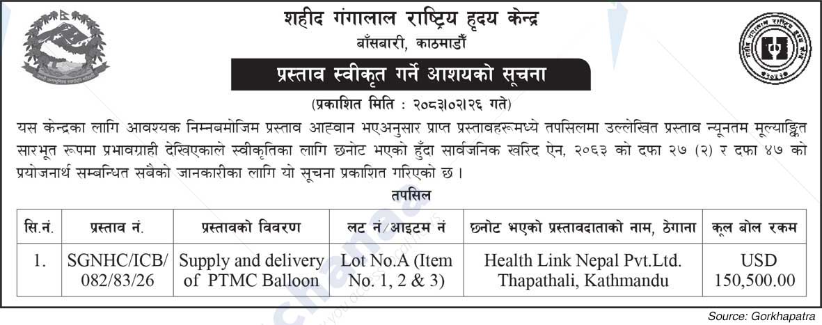 Shaheed Gangalal National Heart Centre