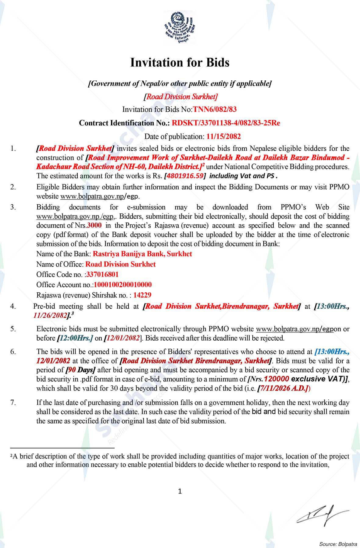 Division Road, Surkhet