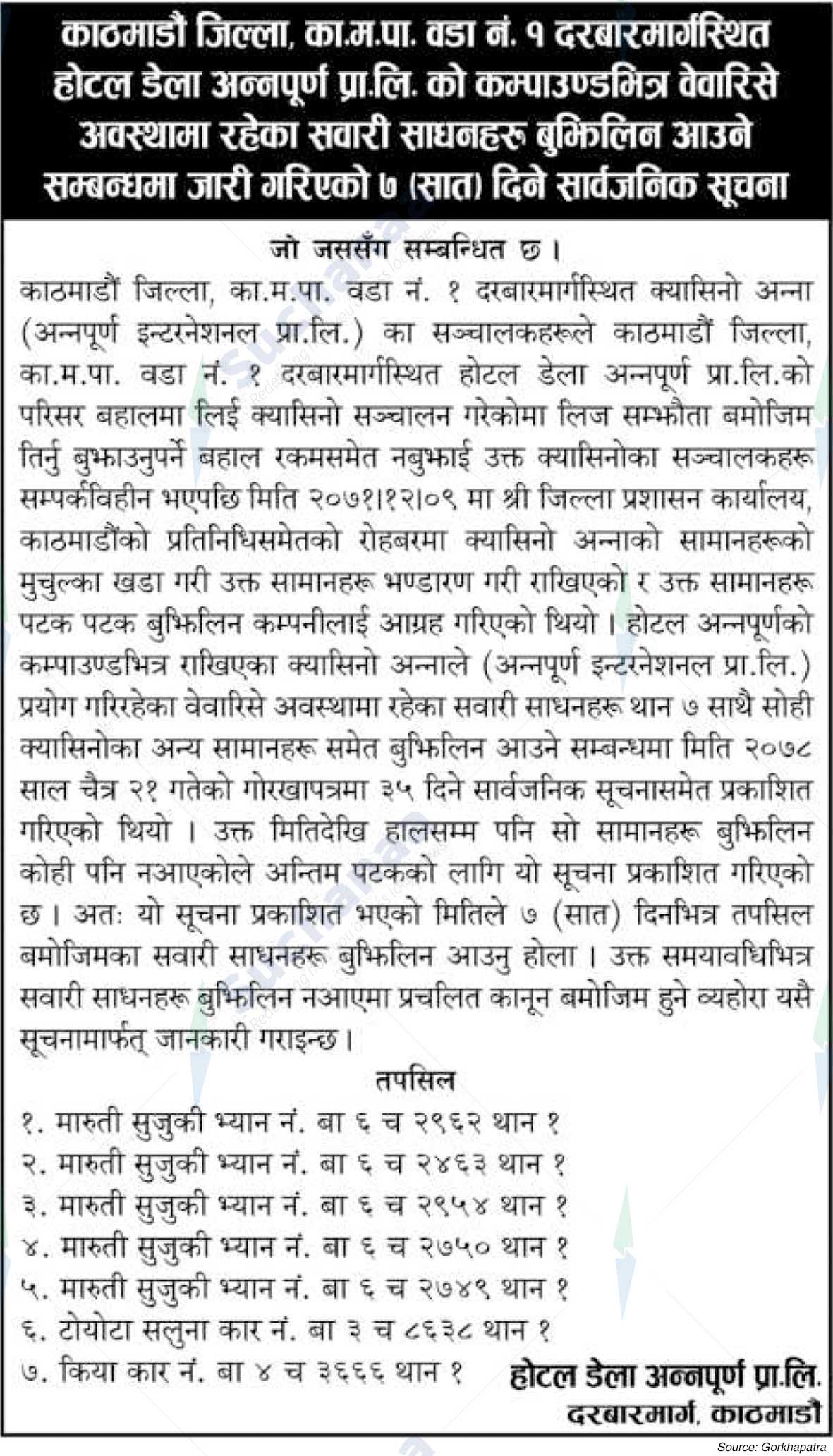 Hotel Della Annapurna Pvt. Ltd.