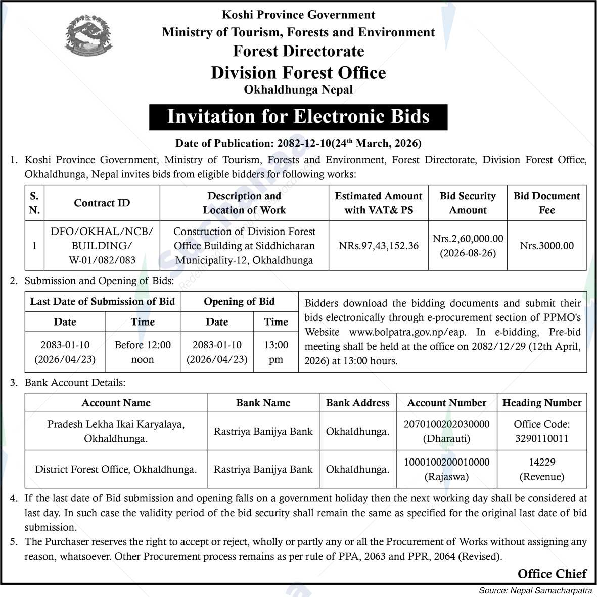 Division Forest Office, Okhaldhunga