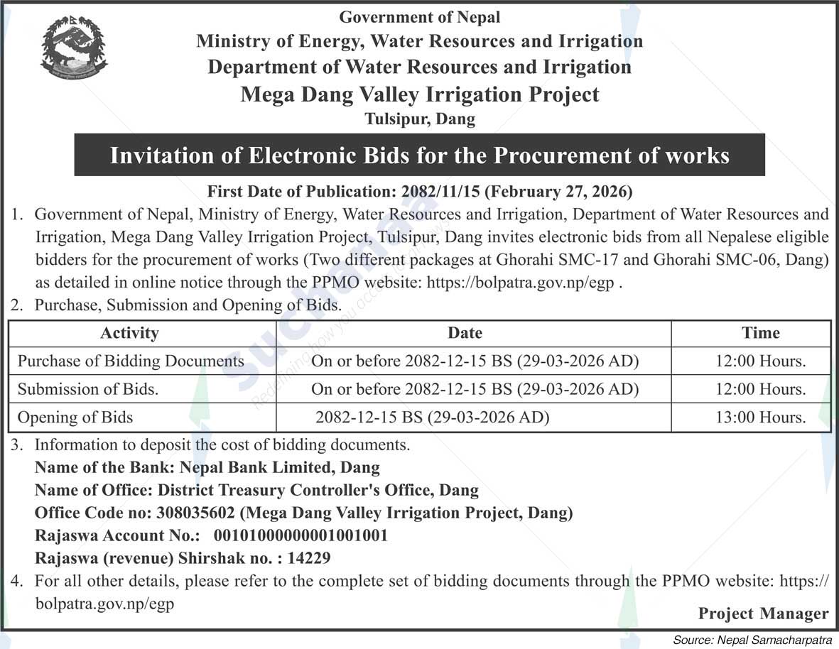 Mega Dang Valley Irrigation Project