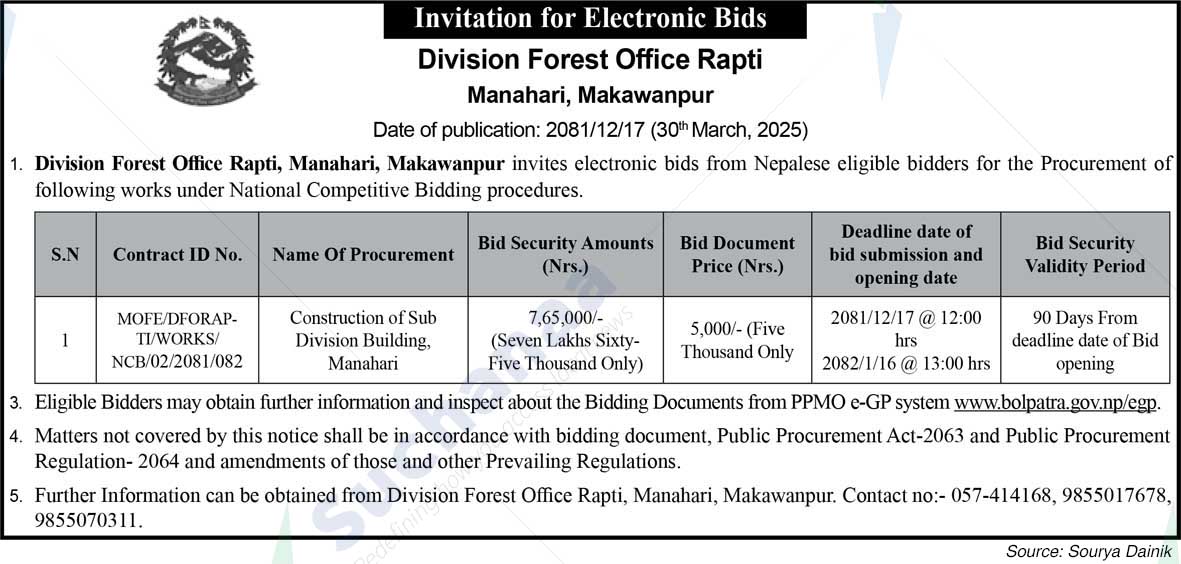 Division Forest Office Rapti
