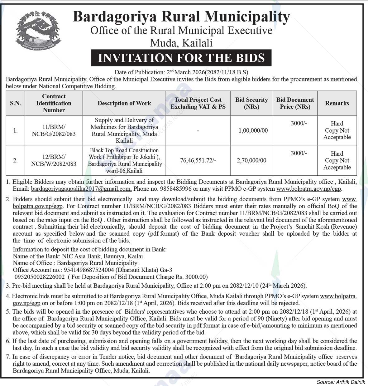 Bardagoriya Rural Municipality