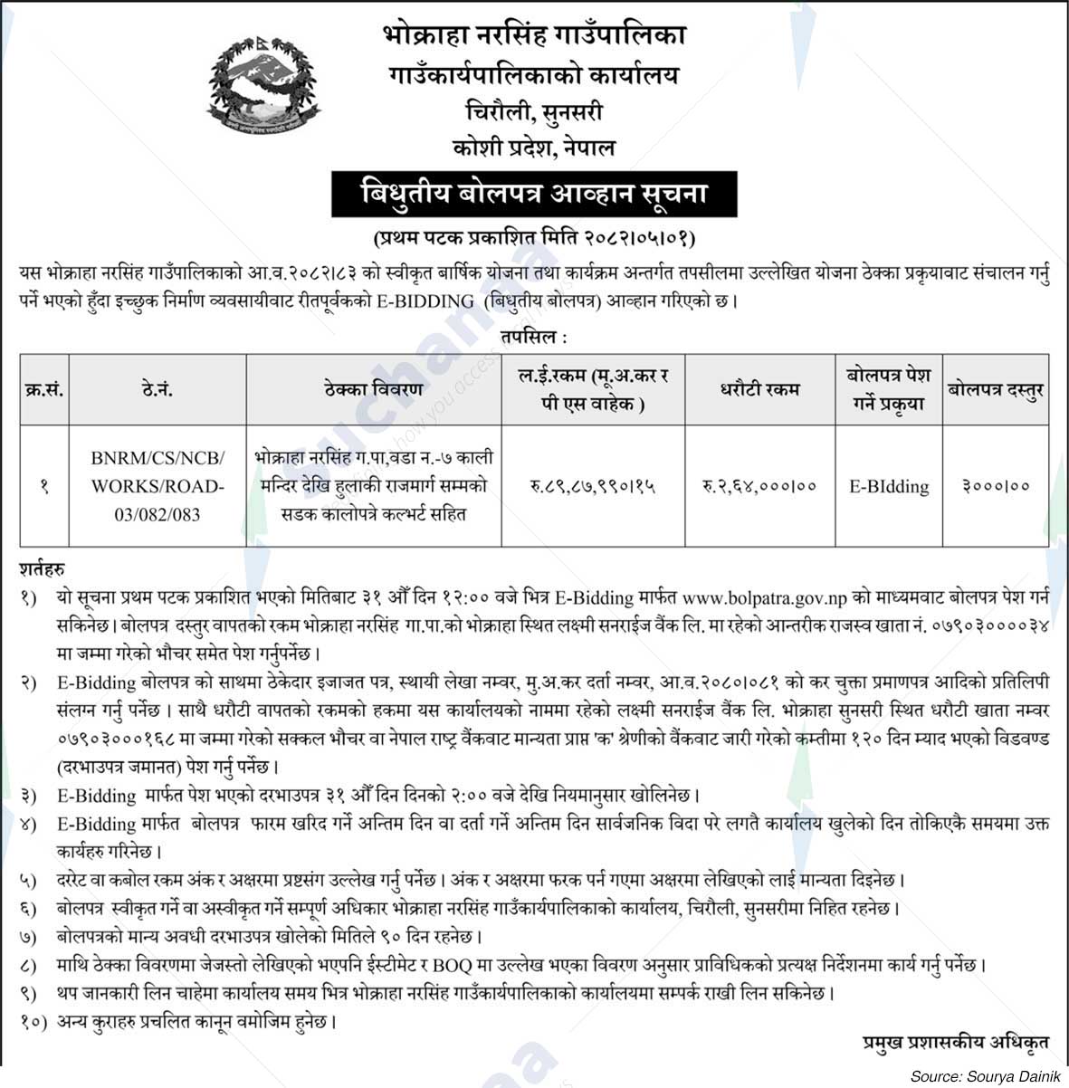 Bhokraha Narsingh Rural Municipality