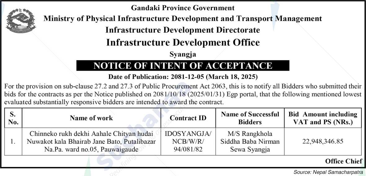 Infrastructure Development Office